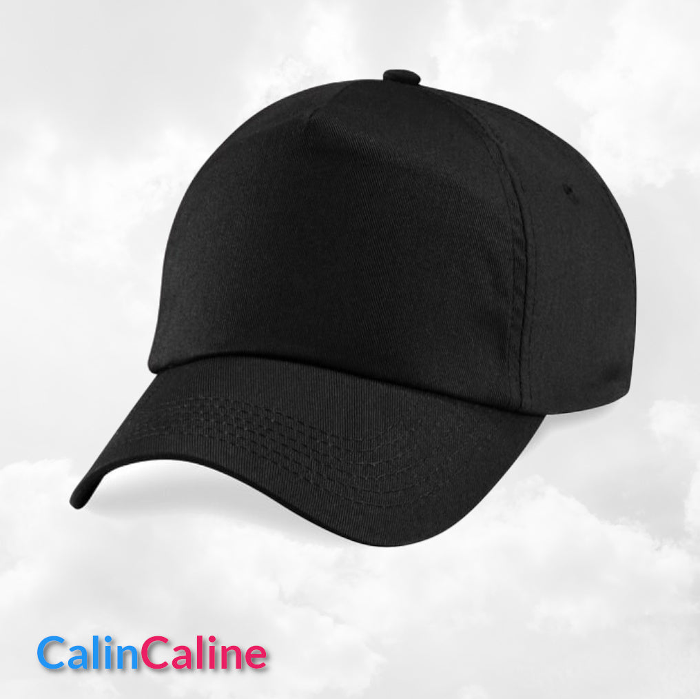 Casquette Enfant Personnalisée | Noir | Tour de tête 50cm à 62cm