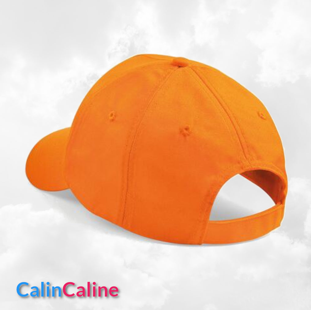 Casquette Enfant Personnalisée | Orange | Tour de tête 50cm à 62cm