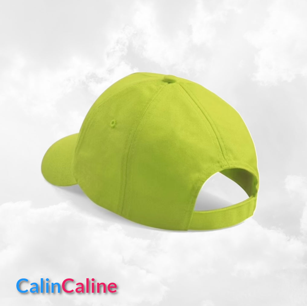 Casquette Enfant Personnalisée | Vert Citron | Tour de tête 50cm à 62cm