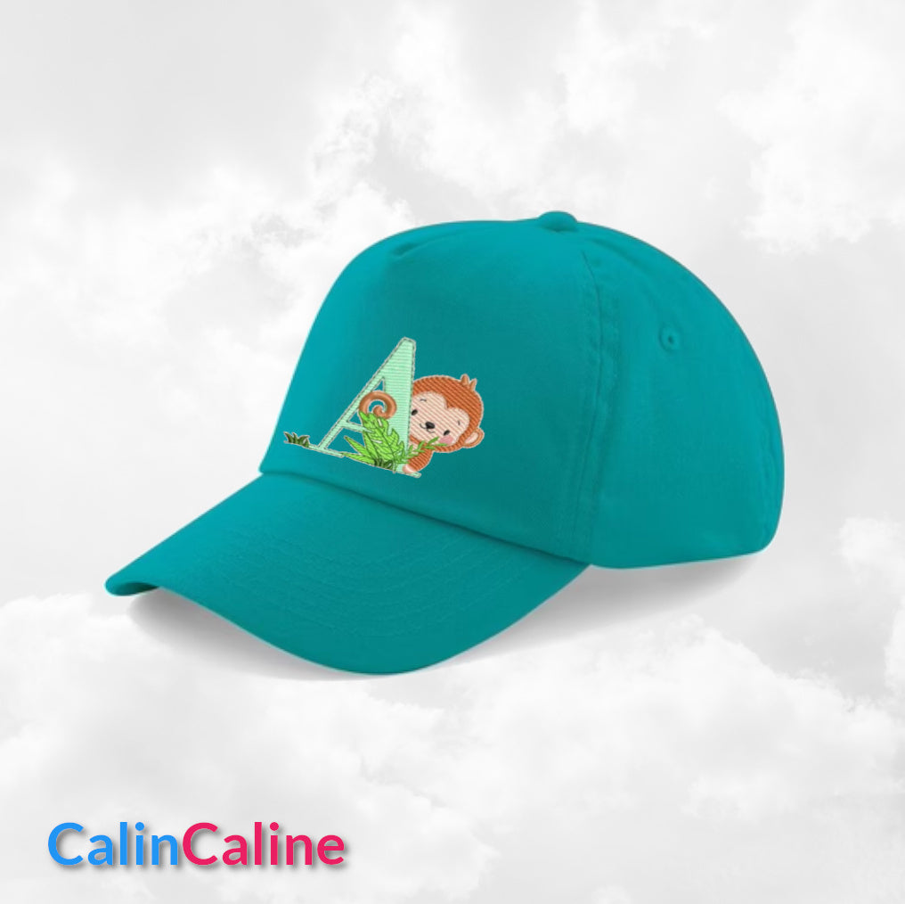 Casquette Enfant Personnalisée | Vert Emeraude | Tour de tête 50cm à 62cm