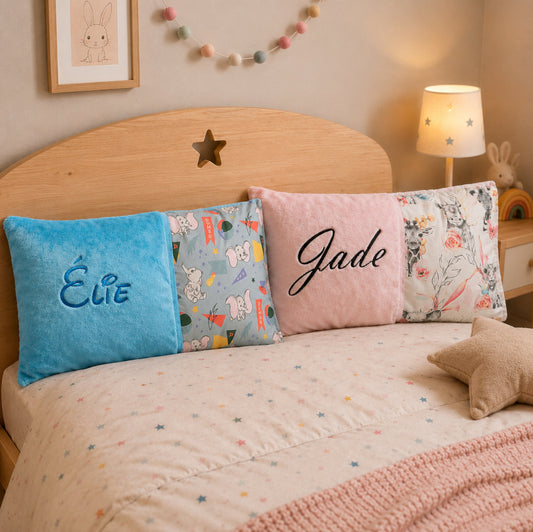 Créez Votre Coussin décoratif pour chambre d'enfant | Lisse | 50cm x 30cm