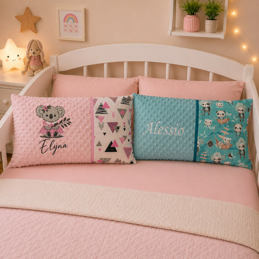 Créez Votre Coussin décoratif pour chambre d'enfant | Pois | 50cm x 30cm
