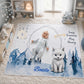 Couverture Etape Photo Renard Polaire | A personnaliser | 95cm x 75cm