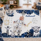 Couverture Etape Photo Savane Bleu | A personnaliser | 95cm x 75cm