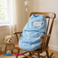 Couverture d'Emmaillotage Bébé | Bleu | 51cm x 30cm | Avec Prénom Brodé