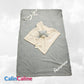 Pack Bébé A Personnaliser | Couverture Eté Grise 75cm x 90cm + Doudou Ourson 35cm