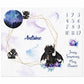 Couverture Etape Photo Dragon Noir | A personnaliser | 95cm x 75cm