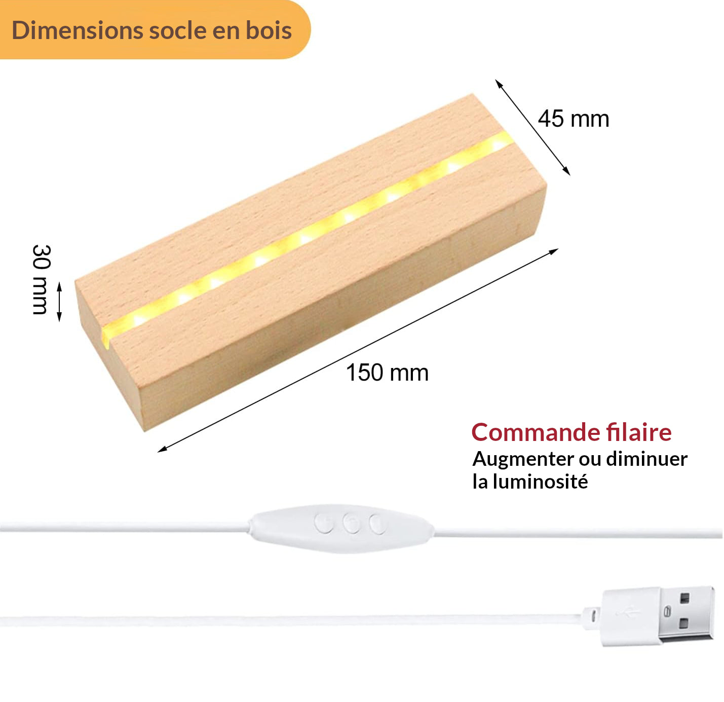 Veilleuse Lampe LED 30cm | A Personnaliser | Modèle Anime
