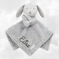 Doudou Mouchoir Lapinou Gris 35cm | Avec Prénom Personnalisé | Baby Town