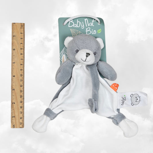 Doudou & Attache Sucette Ourson Personnalisé | BabyNat