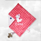 Créez Votre Doudou Coton & Minky Carré Personnalisé | 30cm | Fille