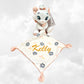 Doudou Peluche Mouchoir Disney Marie Saumon | Avec prénom