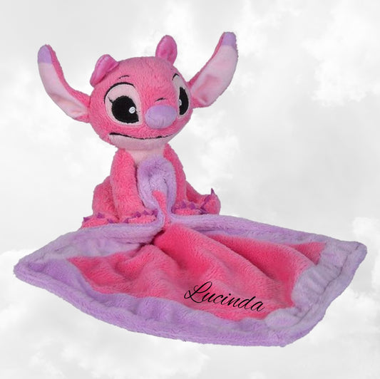 Doudou Bébé Disney Angel Personnalisé | Avec Mouchoir 22cm