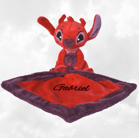 Doudou Mouchoir Disney Leroy Personnalisé Avec Prénom | 21cm x 21cm