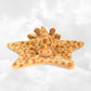 Doudou Plat Girafe Etoile 32cm | Prénom Personnalisé