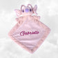 Doudou Mouchoir Disney Angel Rose Pastel 30cm Flopsie | Avec prénom brodé