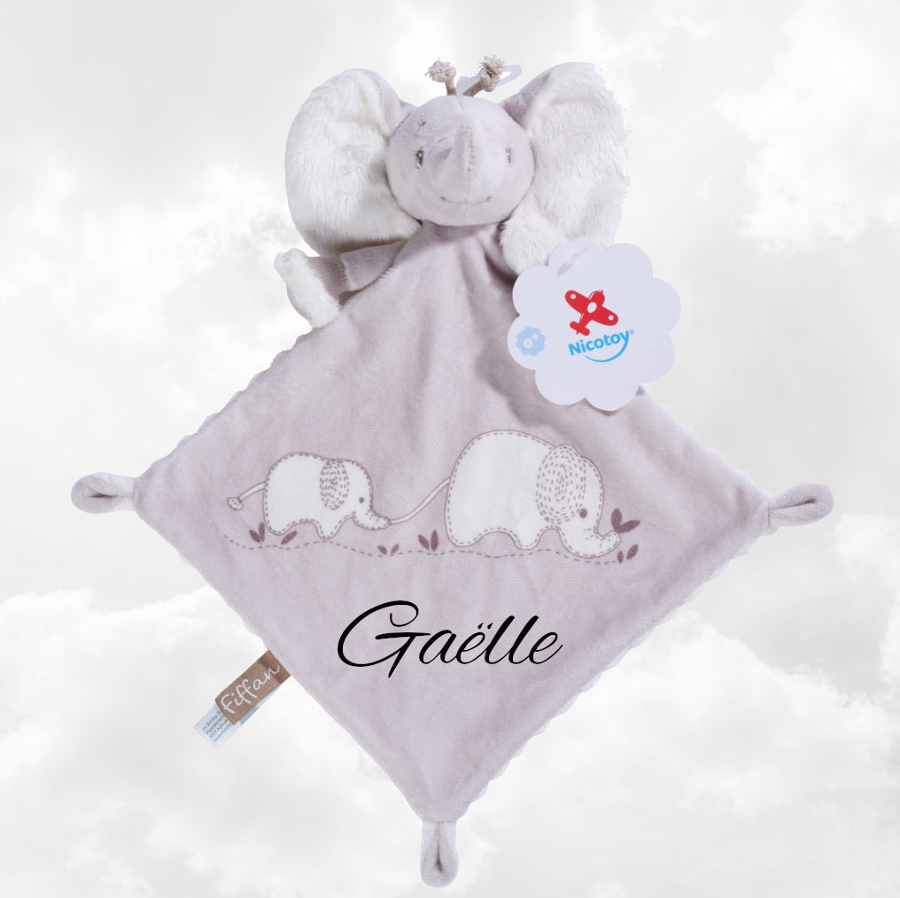 Doudou Fiffan l'éléphant Personnalisé | NicoToy