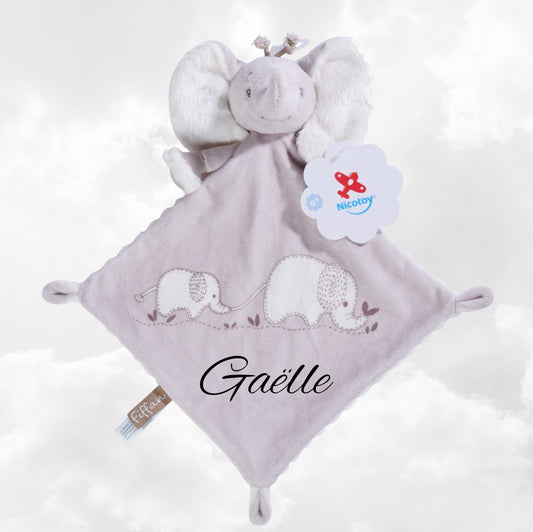 Doudou Fiffan l'éléphant Personnalisé | NicoToy