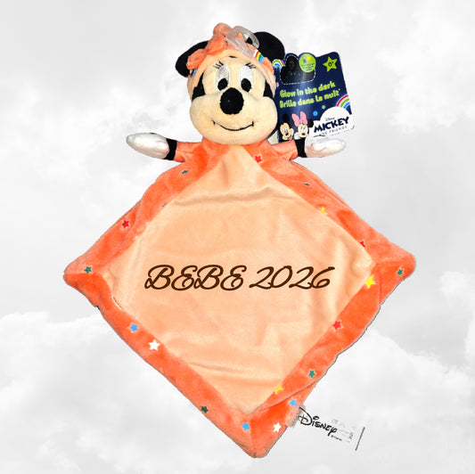 Doudou Disney Bébé Minnie Phosphorescent Personnalisé