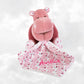 Doudou Pantin Zoé l'Hippopotame Personnalisé | Avec mouchoir | BabyNat