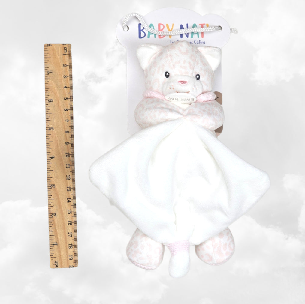Doudou Pantin Méli le Léopard Personnalisé | Avec mouchoir | BabyNat