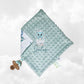 Créez Votre Doudou Coton & Minky Carré Personnalisé | 30cm | Garçon