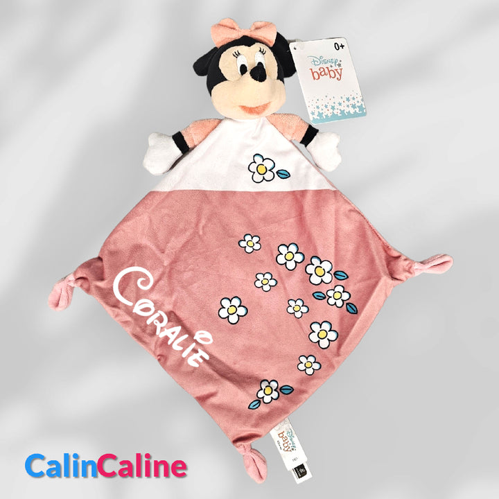 Doudou Minnie Fleurs Personnalisé | Disney Baby