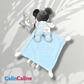 Doudou Disney Bébé Mickey Phosphorescent | 18cm x 18cm | A Personnaliser