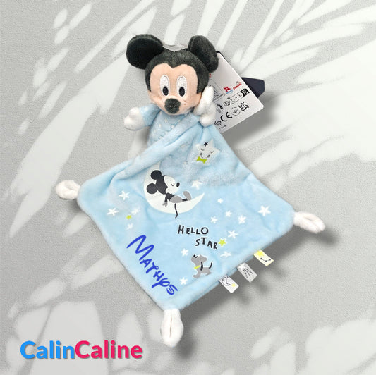 Disney Baby Mickey Phosphorescent Comforter | 18cm x 18cm | To Personalize