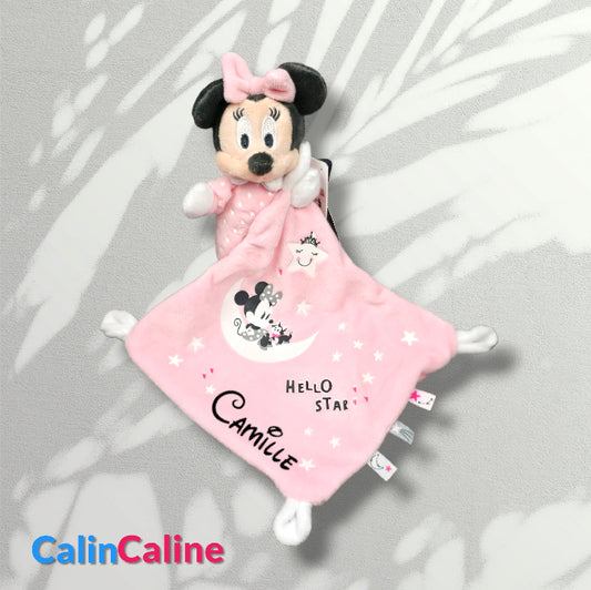 Disney Baby Minnie fosforescerende knuffel | 18 cm x 18 cm | Om te personaliseren