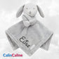 Doudou Mouchoir Lapinou Gris 35cm | Avec Prénom Personnalisé | Baby Town