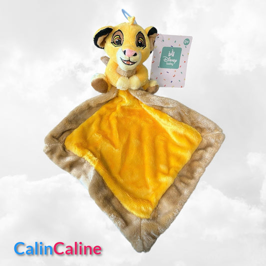 Doudou Mouchoir Disney Simba Safari 21cm | Avec prénom brodé