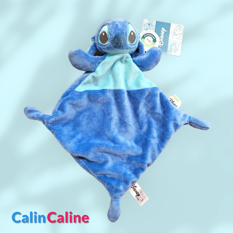Doudou Disney Bébé Stitch Personnalisé Bleu Pastel - Calincaline.be