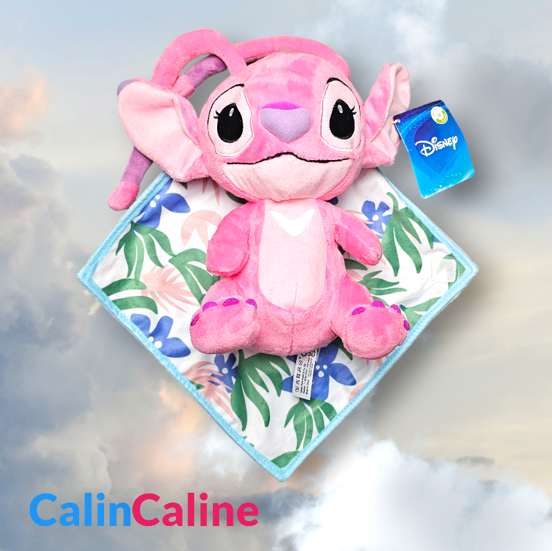 Doudou Disney Peluche Angel 25cm avec Mouchoir Personnalisé | Nicotoy