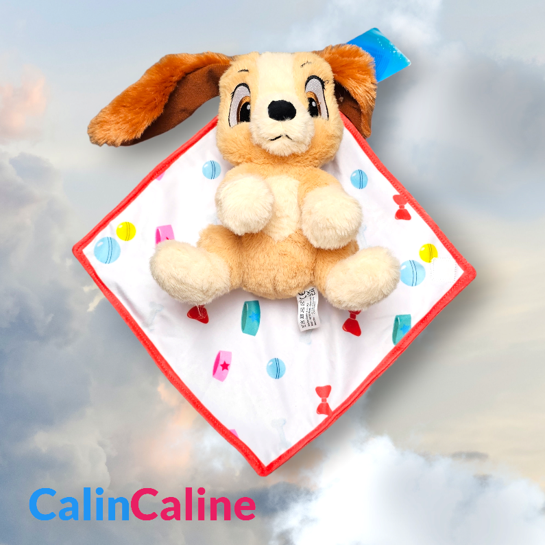 Doudou Peluche Disney Belle 25cm avec Mouchoir Personnalisé | Nicotoy