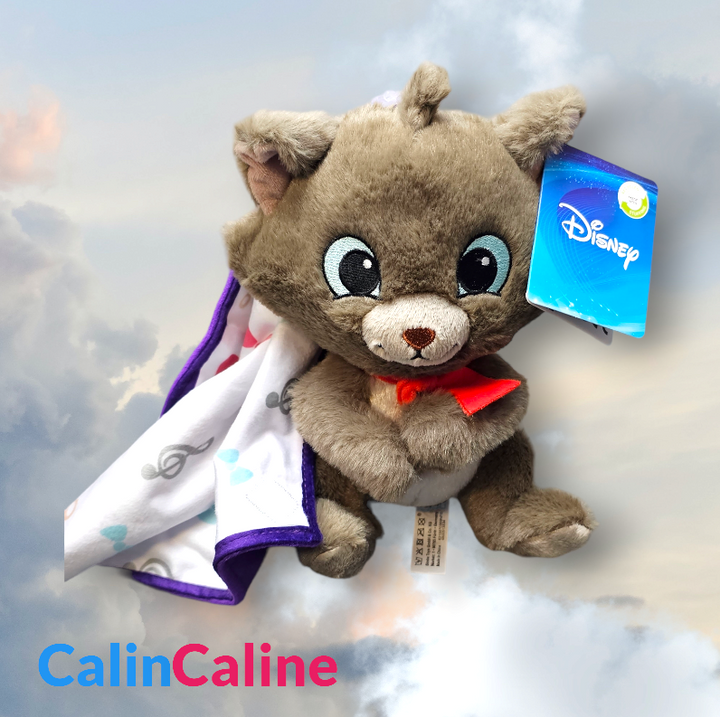 Doudou Peluche Disney Berlioz 25cm avec Mouchoir Personnalisé | Nicotoy