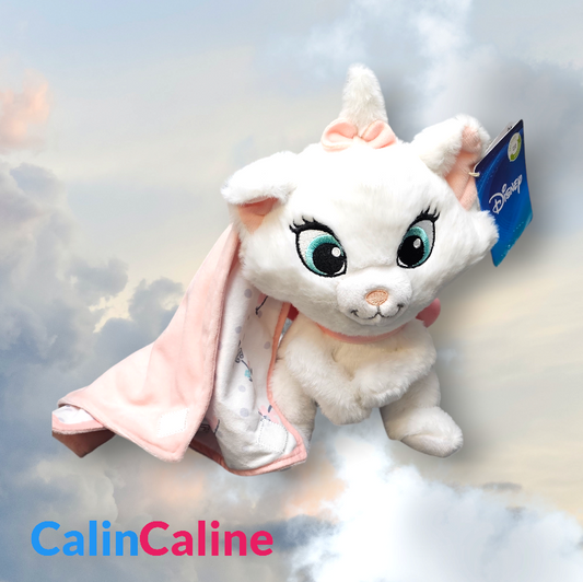 Disney Marie Soft Toy 25cm with Personalized Handkerchief | Nicotoy