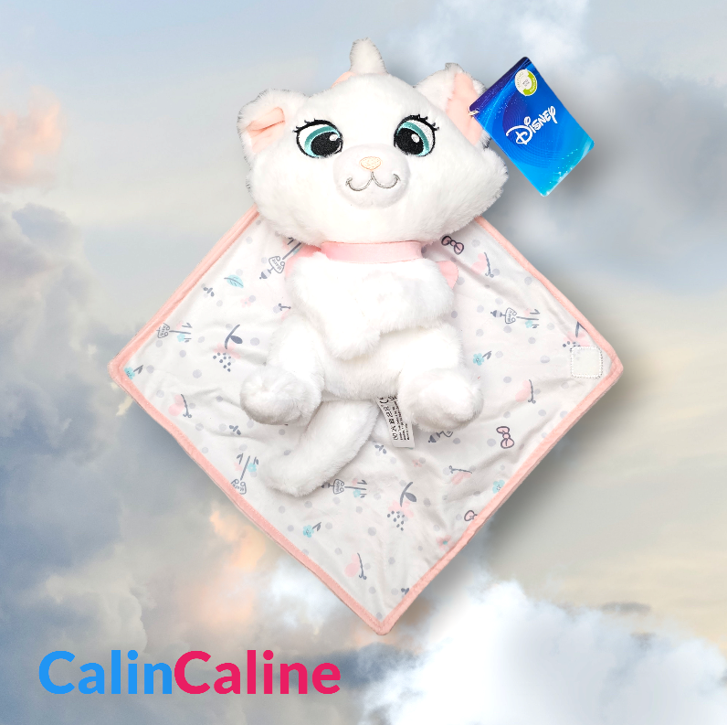 Doudou Peluche Disney Marie 25cm avec Mouchoir Personnalisé | Nicotoy