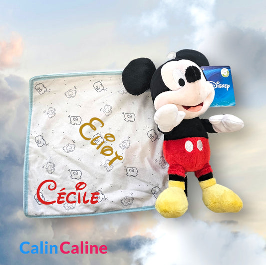 Disney Mickey Soft Toy 25cm with Personalized Handkerchief | Nicotoy