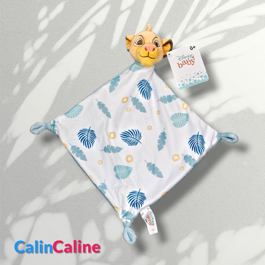 Disney Baby Soft Toy Simba Flowers | Handkerchief 21cm | To Personalize