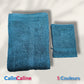 Personalized Bath Sheet + Matching Washcloth Set - Aqua