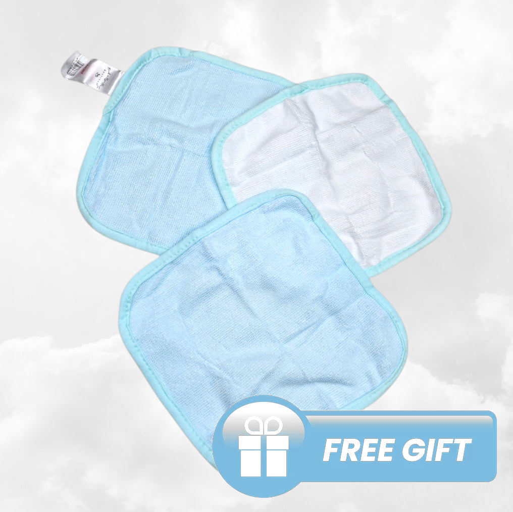 Trio Capes de bain Marin 0-3 ans | 71cm x 71cm | Prénom Brodé