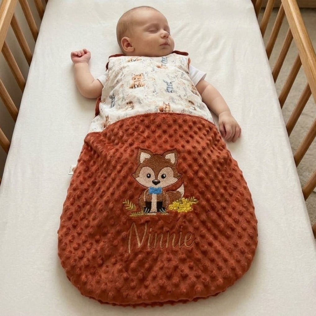 Créez Votre Gigoteuse -Minky- Bébé Personnalisée | Garçon | 0-6m ou 6-12m