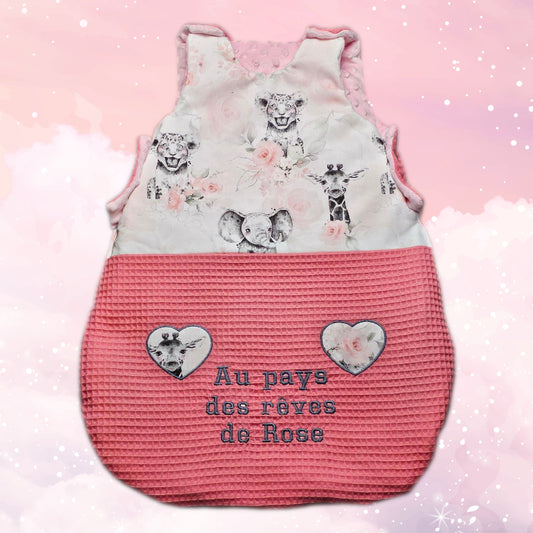 Erstellen Sie Ihren personalisierten Babyschlafsack | Mädchen | 0-6m oder 6-12m - Calincaline.be