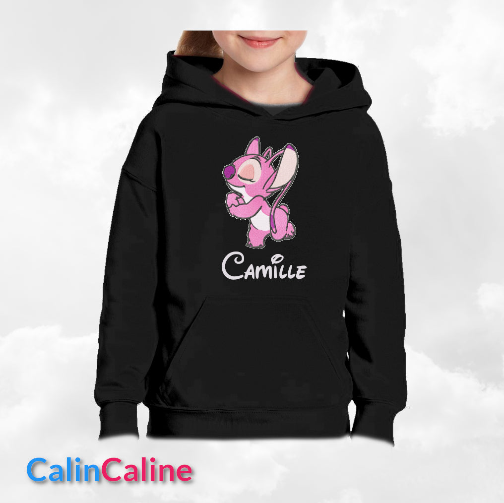 Hoodies Enfant Noir A Capuche | 3-4 ans XS | Broderie Personnalisée