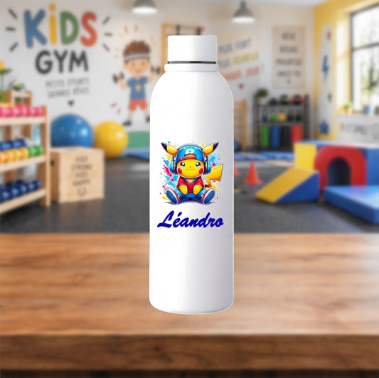 Gourde Isotherme Blanche Personnalisée | Double paroi | 500 ml | Inox