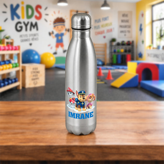 Gourde en Acier Inox 750 ml | Argent | Impression Personnalisée