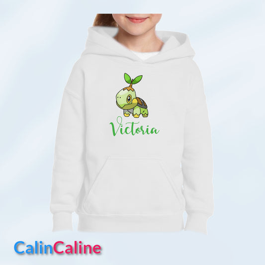 White Children's Hoodies with Hood | To Personalize | From 3 to 8 years old | With Embroidered First Name