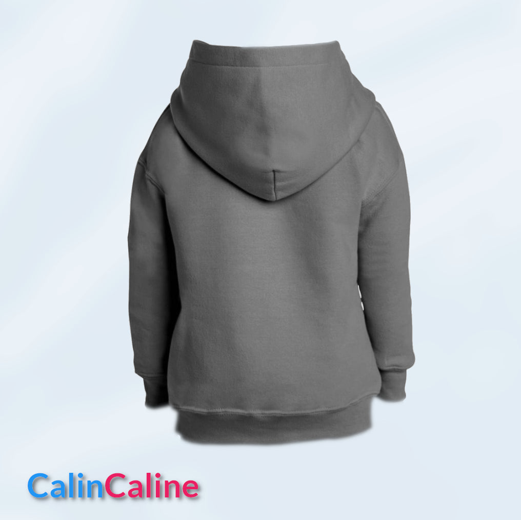 Hoodies Enfant Gris A Capuche | A Personnaliser | De 3 à 8 ans | Avec Prénom Brodé