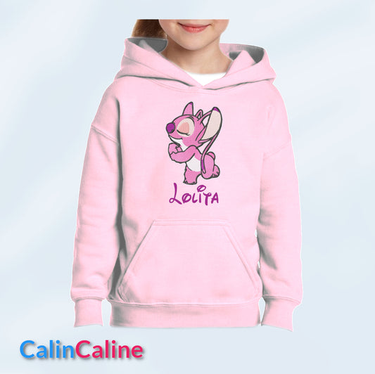 Pink Children's Hoodies with Hood | To Personalize | From 3 to 8 years old | With Embroidered First Name